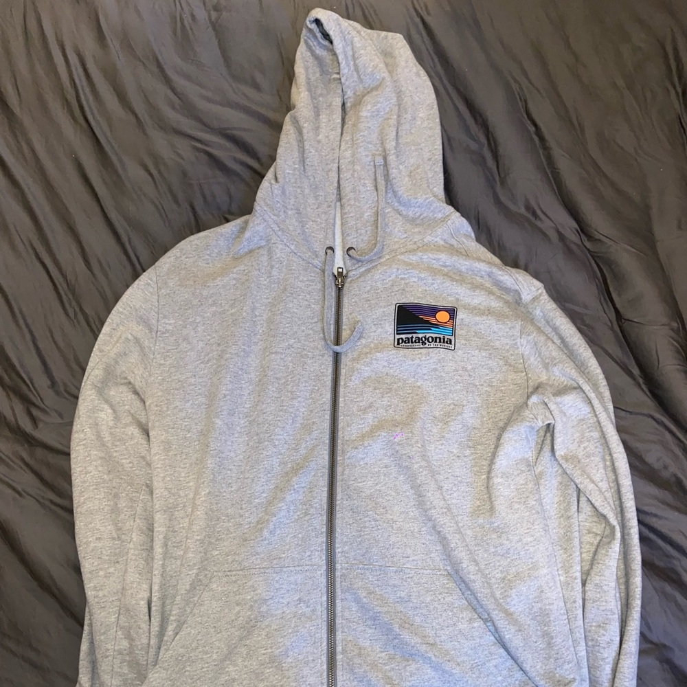 Patagonia Grey Zip-Up Jacket Size Large